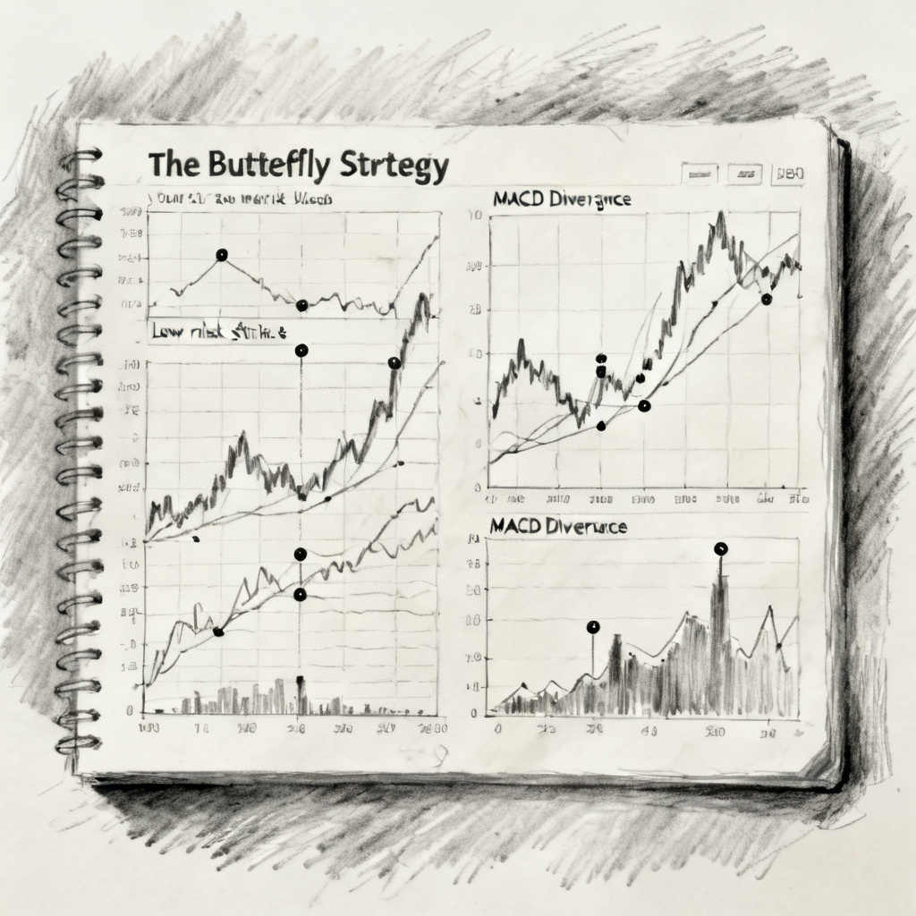 Butterfly Strategy: Pinpointing Low-Risk Strikes with MACD Divergence