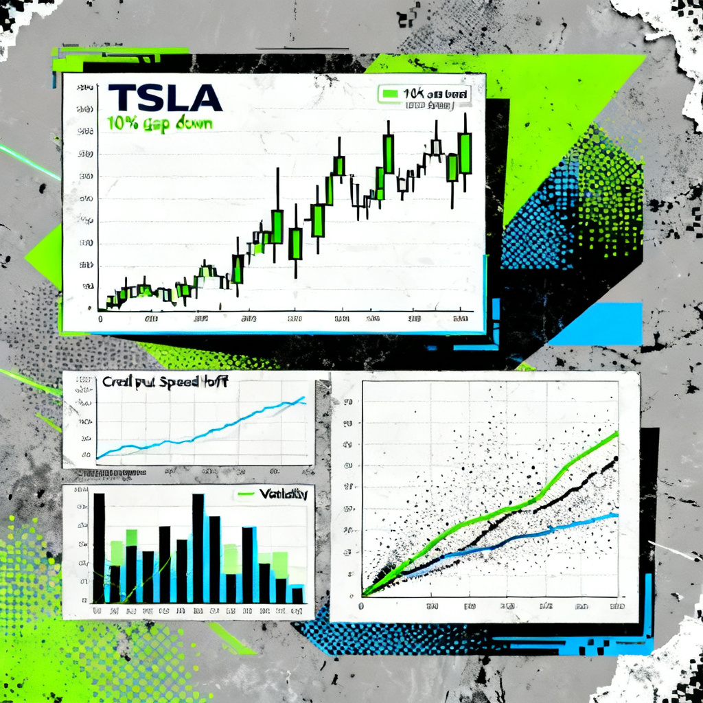 Case Study: How a Credit Put Spread Survived a 10% TSLA Gap Down