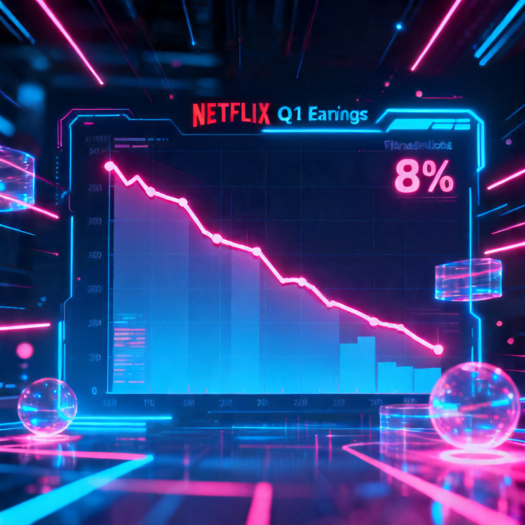 Netflix Shares Slide 8% on Q1 Earnings & Governance Change