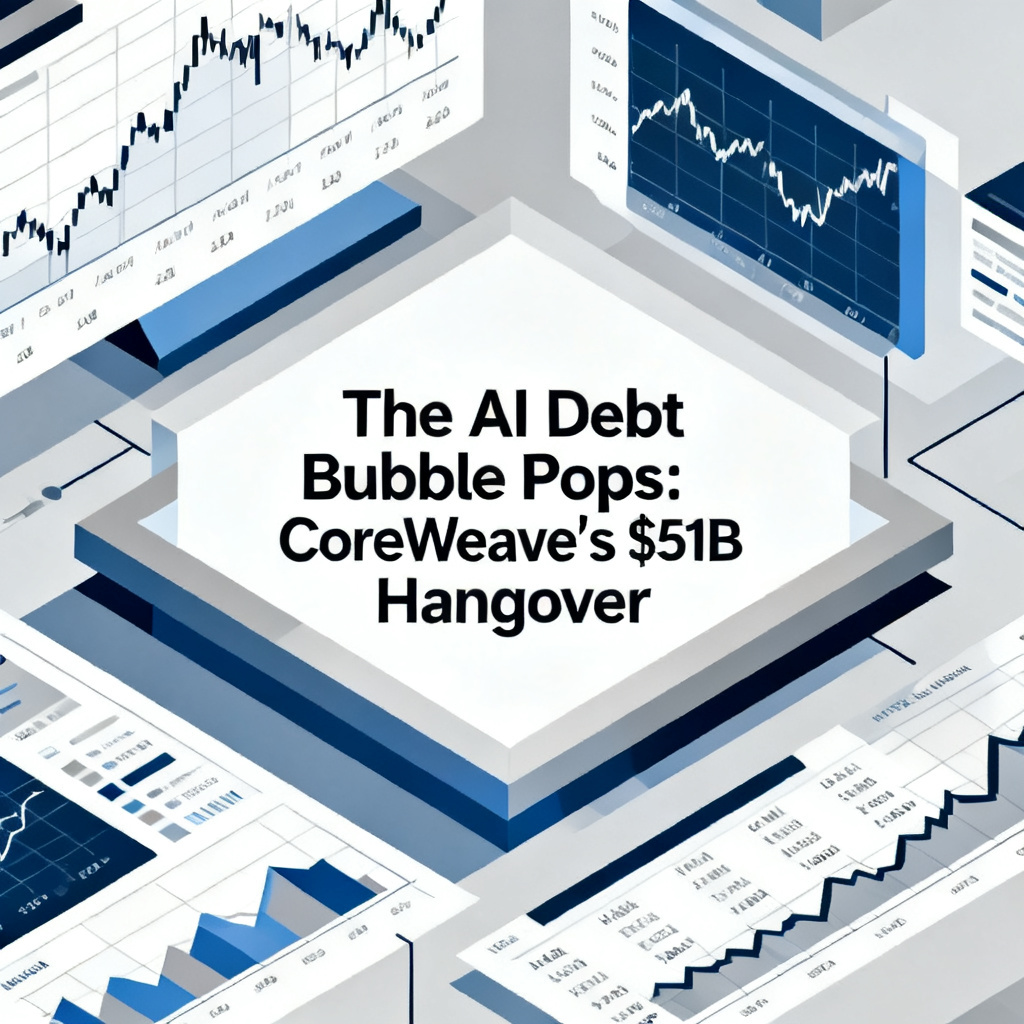 The AI Debt Bubble Pops: CoreWeave's $51B Hangover